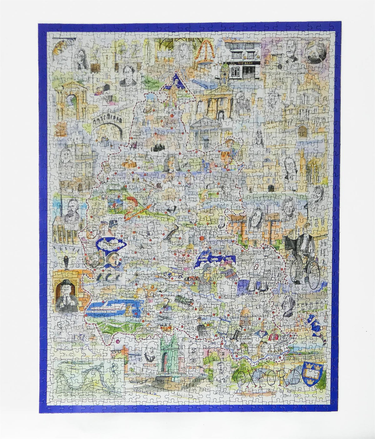 Tim Bulmer Oxford 1000 Piece Jigsaw Puzzle – Fun Map of the City of Dreaming Spires