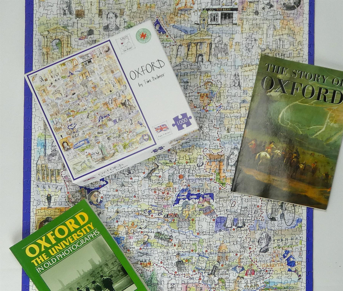 Tim Bulmer Oxford 1000 Piece Jigsaw Puzzle – Fun Map of the City of Dreaming Spires