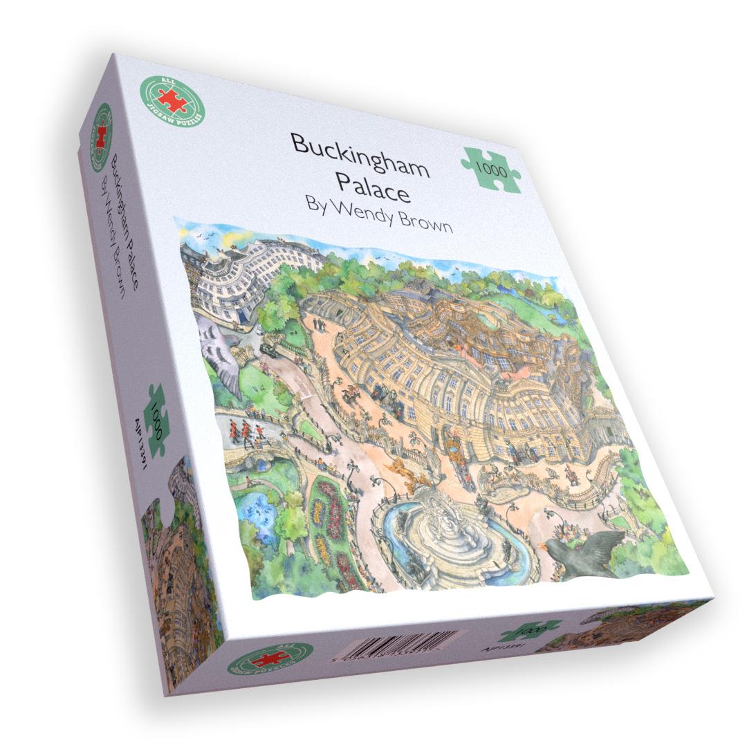 Wendy Brown Buckingham Palace 1000 Piece Jigsaw Puzzle – Topsy-Turvy London Palace Scene