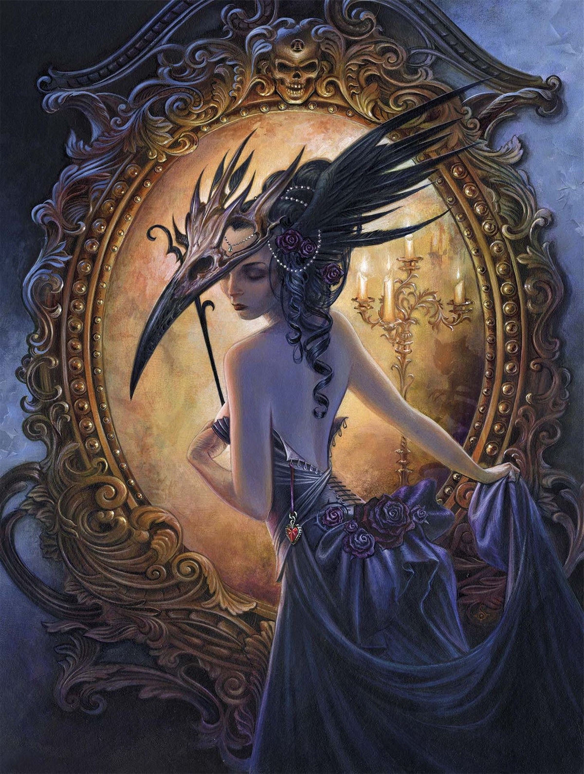 Alchemy Masque of the Black Rose 1000 Piece Jigsaw Puzzle – Fantasy Masquerade Ball Artwork