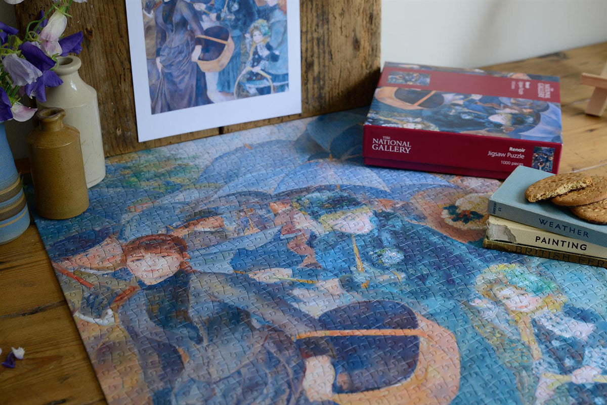 National Gallery The Umbrellas 1000 Piece Jigsaw Puzzle – Renoir Parisian Street Scene