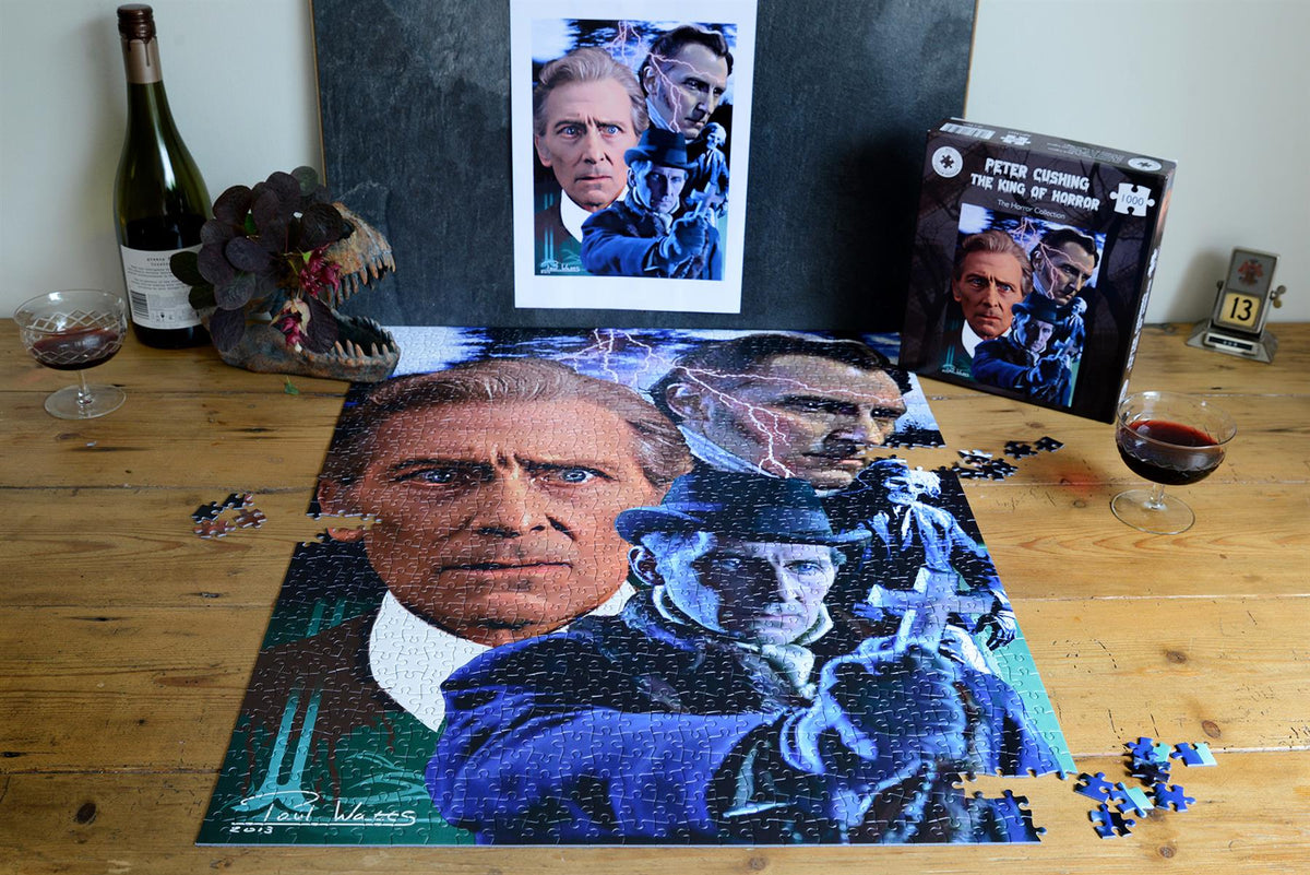 Peter Cushing King of Horror 1000 Piece Jigsaw Puzzle – Classic Horror Movie Gift, 66 x 50cm