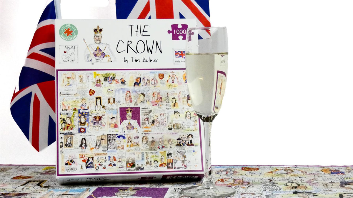 Tim Bulmer The Crown 1000 Piece Jigsaw Puzzle – Kings and Queens Royal History Puzzle