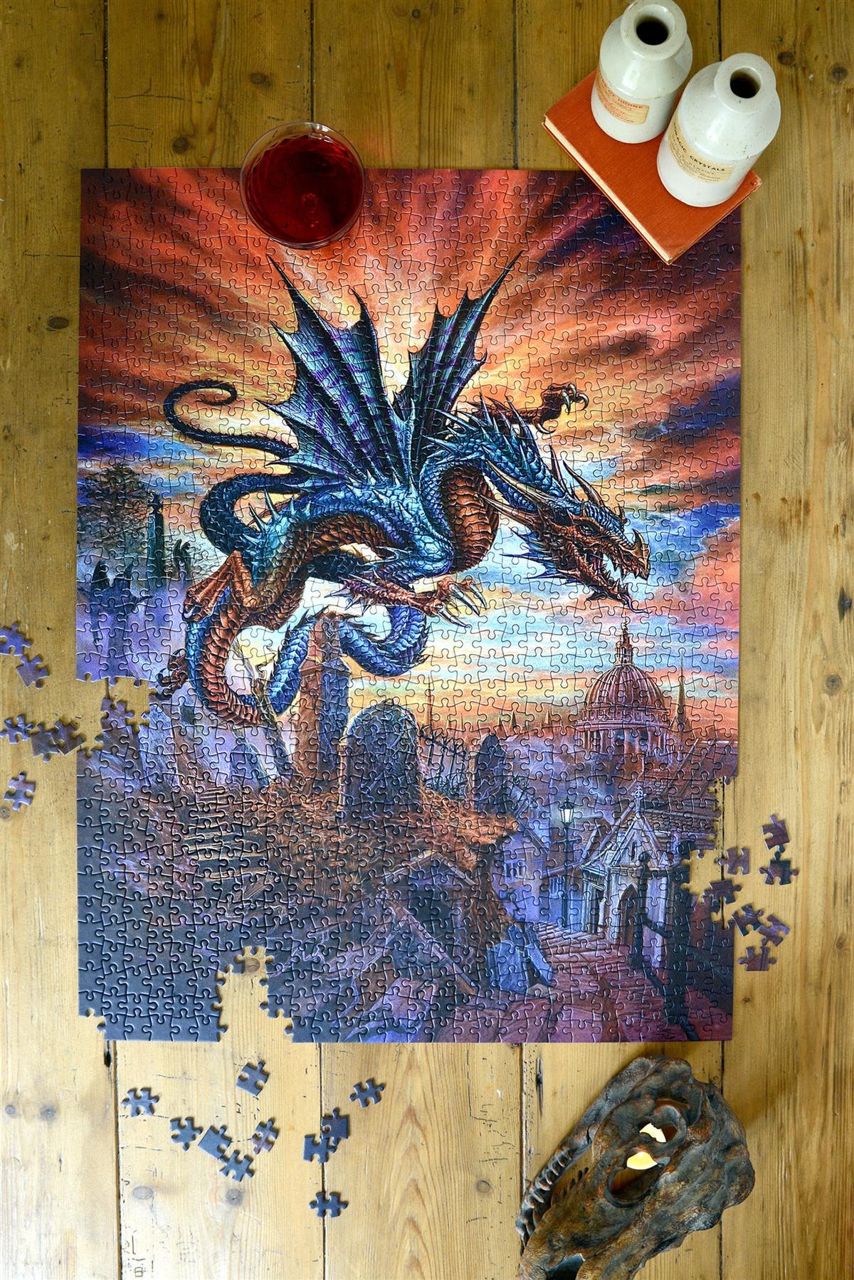 Alchemy The Highgate Horror 1000 Piece Jigsaw Puzzle – Fantasy Dragon Puzzle, 66 x 50cm