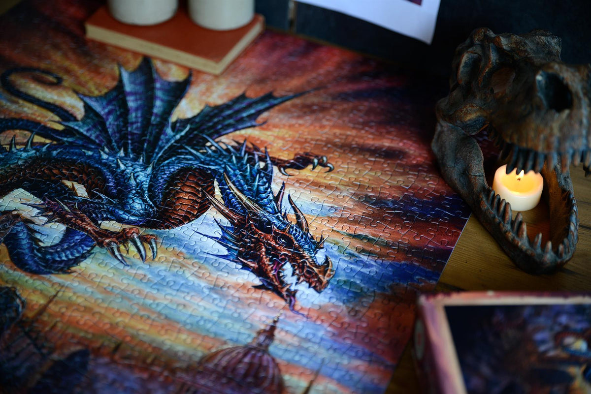Alchemy The Highgate Horror 1000 Piece Jigsaw Puzzle – Fantasy Dragon Puzzle, 66 x 50cm