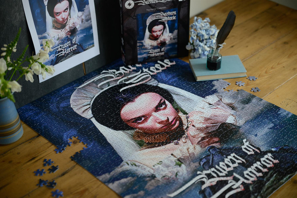 Horror Line Barbara Steele Queen of Horror 1000 Piece Jigsaw Puzzle – Classic Horror Film Puzzle