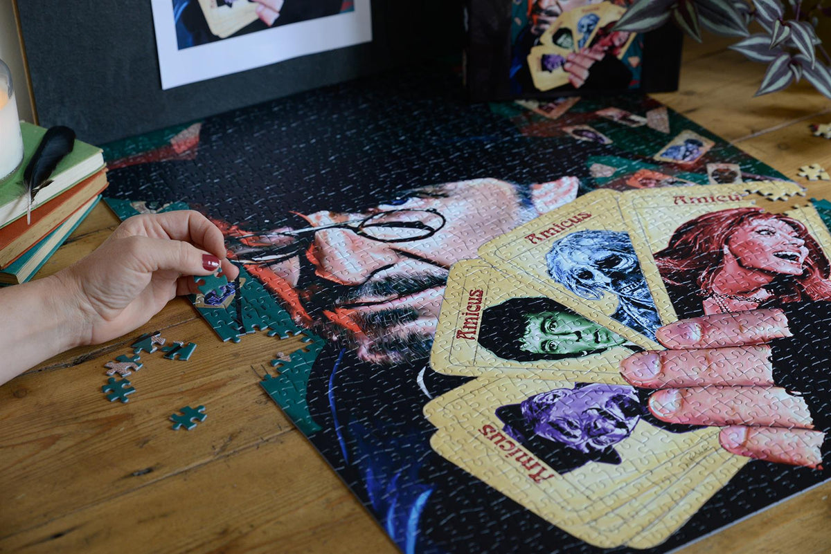 Horror Line Amicus Collection 1000 Piece Jigsaw Puzzle – British Horror Film Puzzle