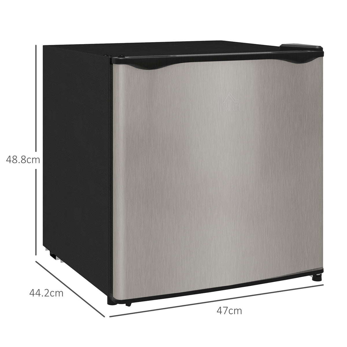 HOMCOM 35L Tabletop Freezer with Adjustable Temperature, Wire Shelf & Reversible Door – Compact, Silver