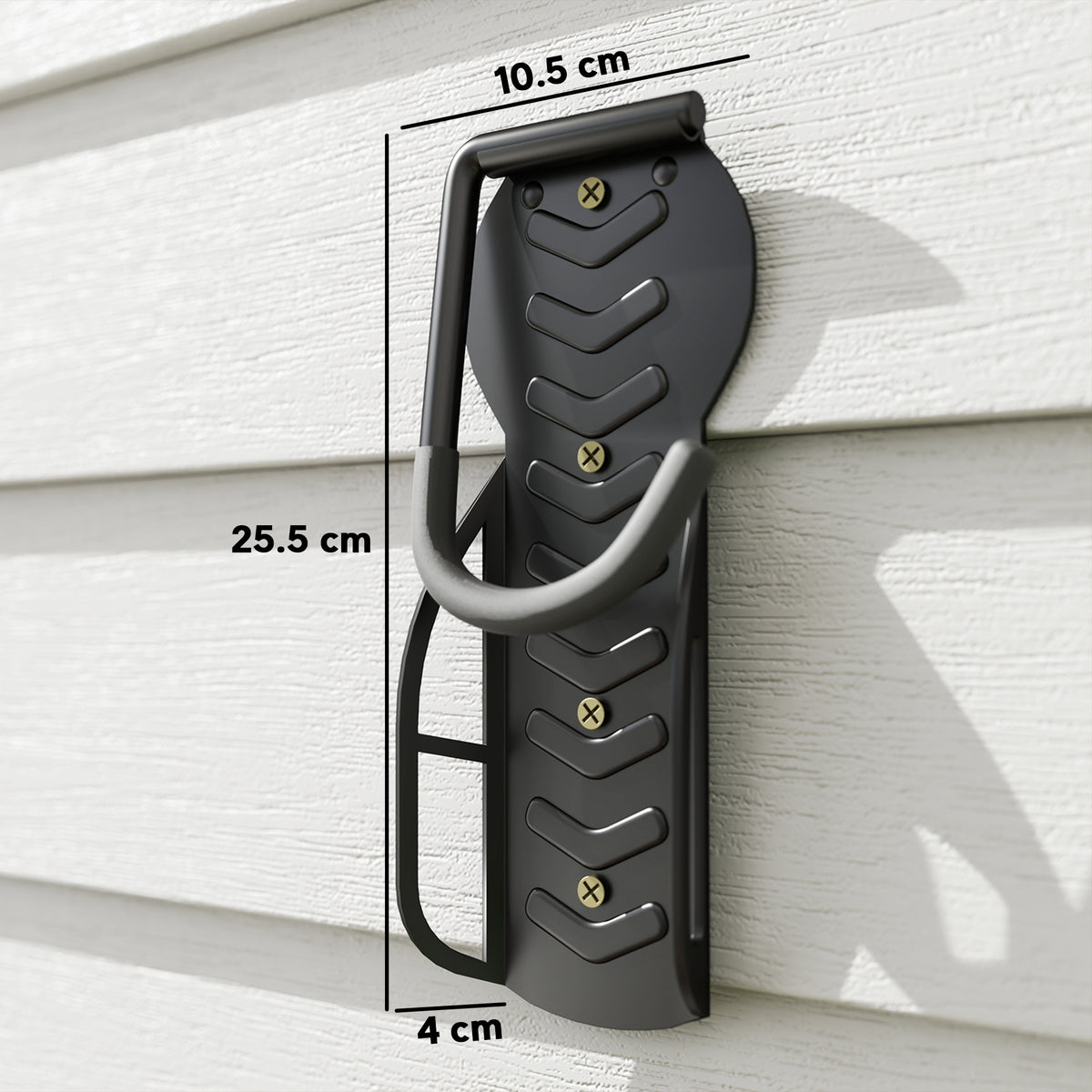 SPORTNOW Wall Mounted Bike Rack, 4 Pack Folding Bike Hooks – Garage & Shed Bicycle Storage, Black
