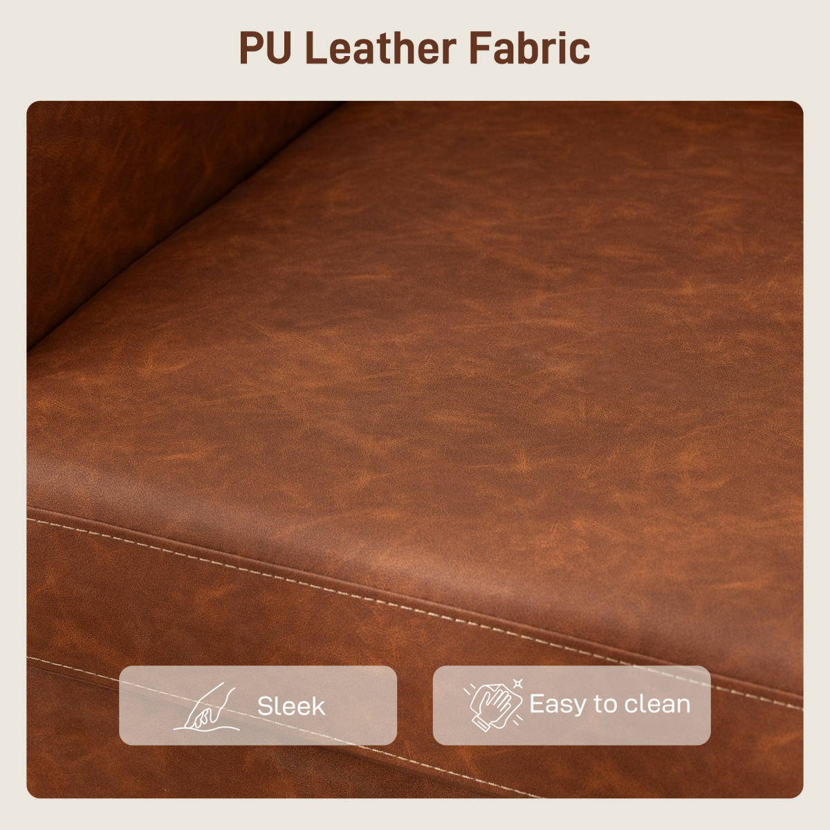 HOMCOM sofa foot pad detail