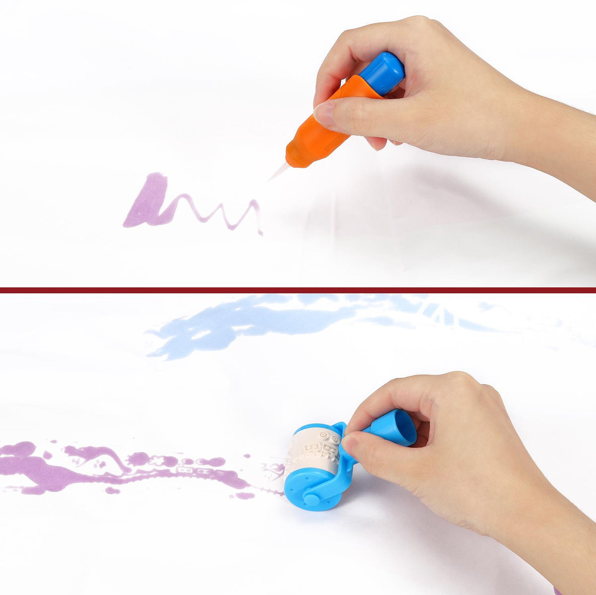 SOKA Deluxe Water Doodle Set with 150 x 90cm Mat, 2 Magic Pens and Stencils – Reusable Kids' Drawing