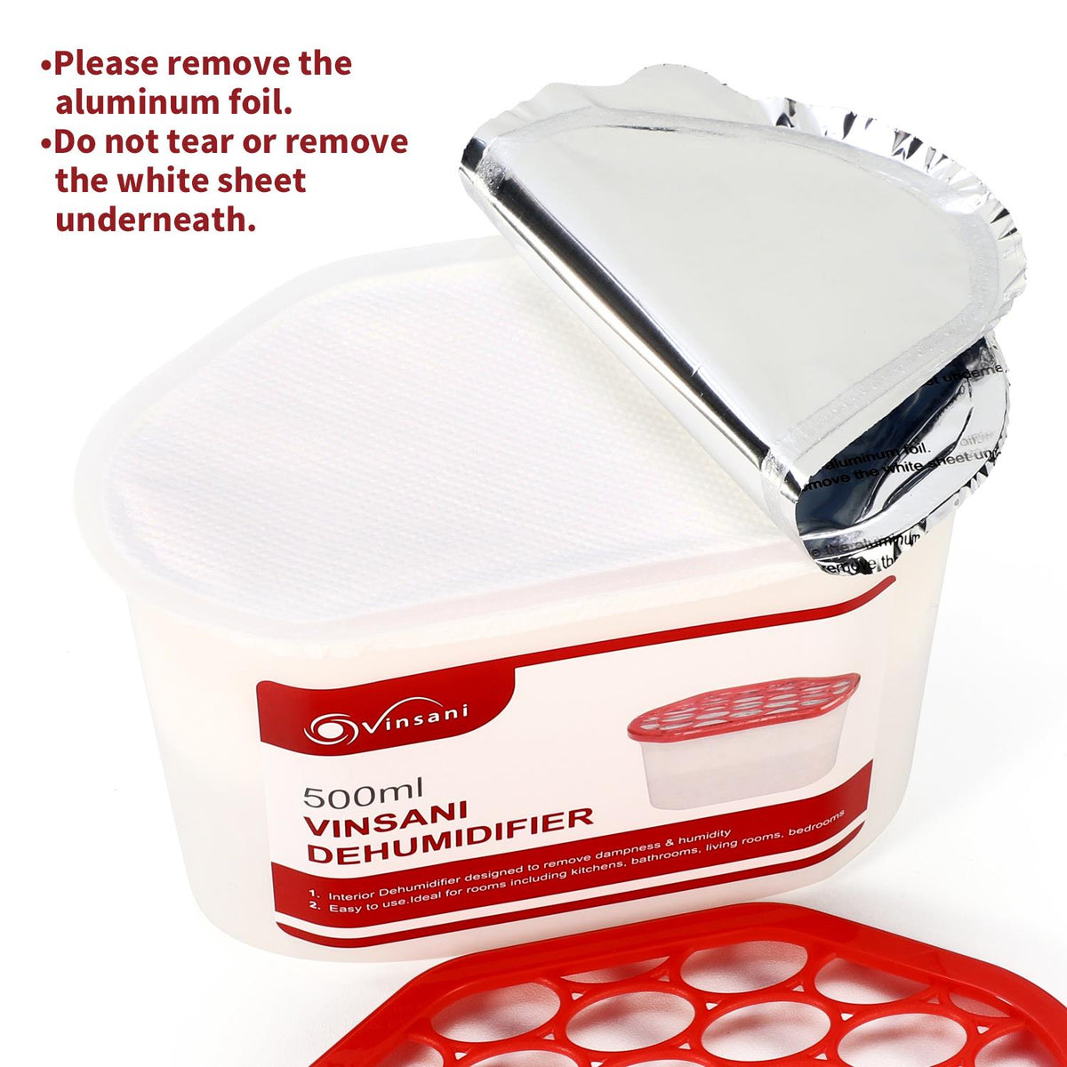 Vinsani 10 Pack Hydrophilic Crystal Dehumidifiers – Moisture Absorbers for Damp, Condensation & Mould