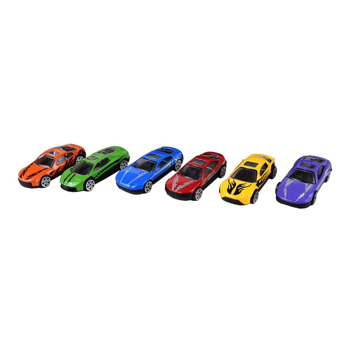 SOKA Transporter Truck Car Carrier Set with 6 Die-Cast Cars, Cones, Barrels & Signs – Toy Highway Playset