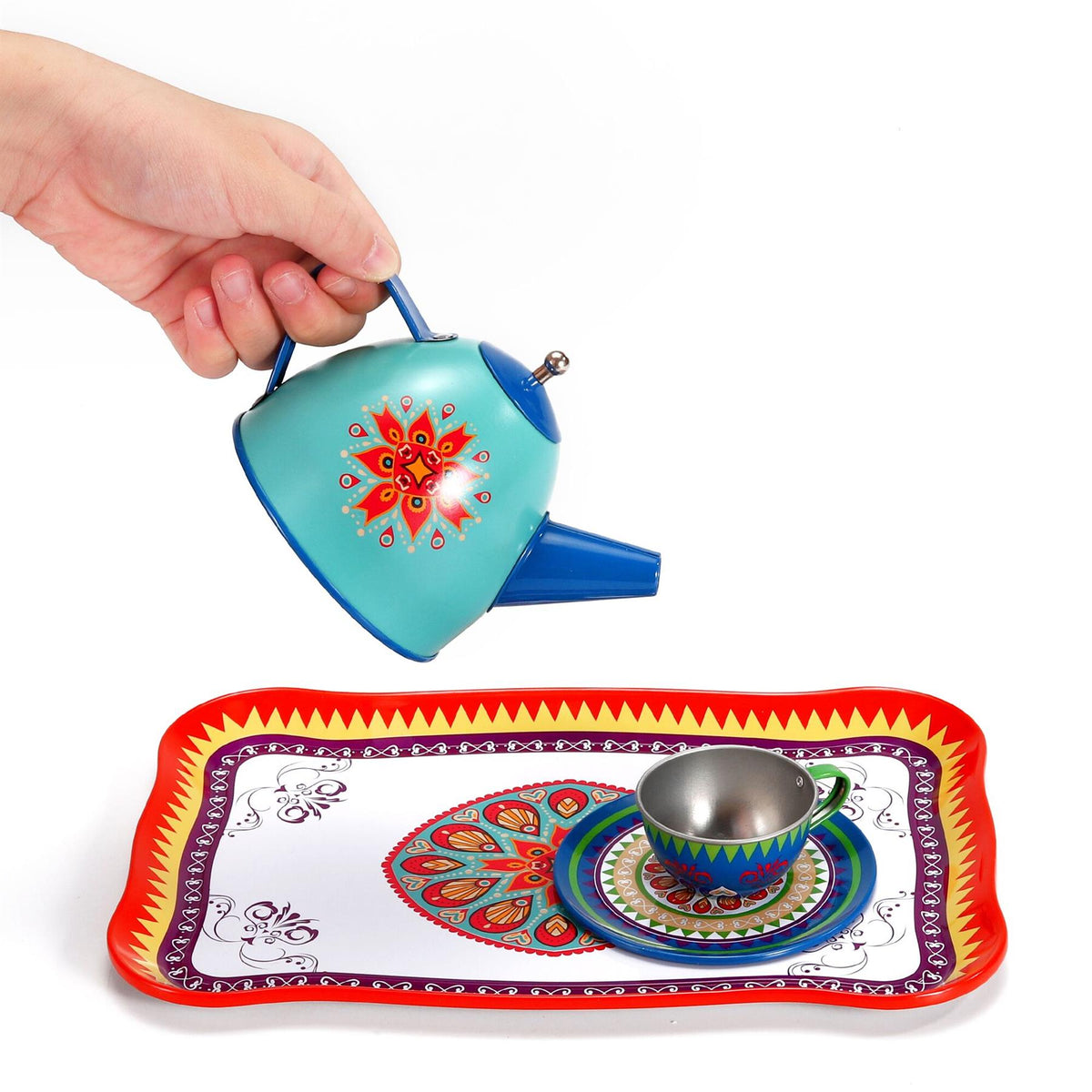 SOKA Vintage Style Afternoon Tea Party Set – Kids Role Play Tea Set for Pretend Play