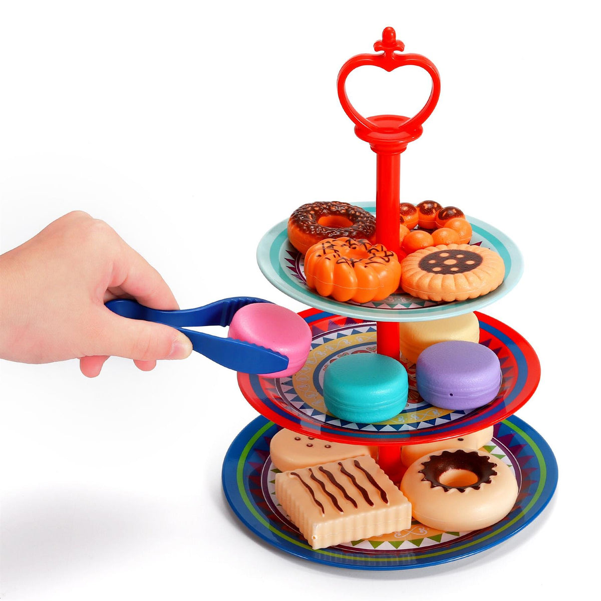 SOKA Vintage Style Afternoon Tea Party Set – Kids Role Play Tea Set for Pretend Play