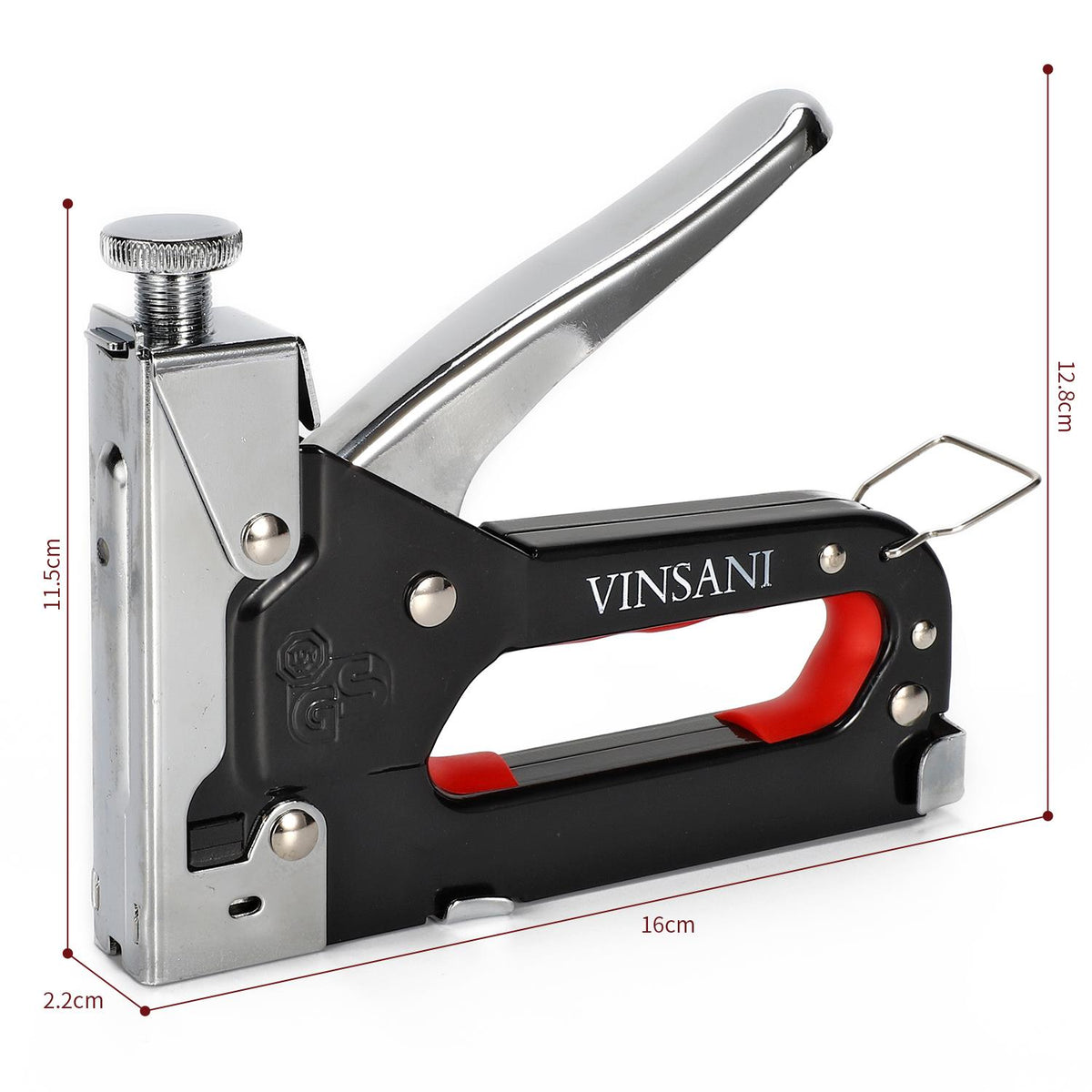 Vinsani Heavy Duty Staple Gun with Staples, Adjustable Driving Force – 3-Way Tacker for Upholstery & DIY