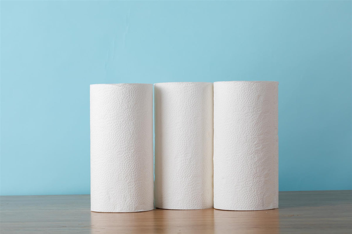VINSANI Bamboo Kitchen Roll 12 Pack – Strong, Absorbent & Eco-Friendly Alternative to Paper Towels