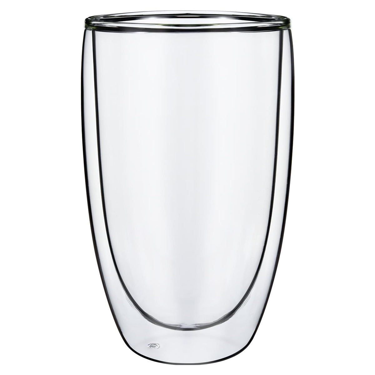 Vinsani Double Wall Glasses Set of 2, Edgy Design – Borosilicate Glass Cups for Coffee, Tea and Cocktails