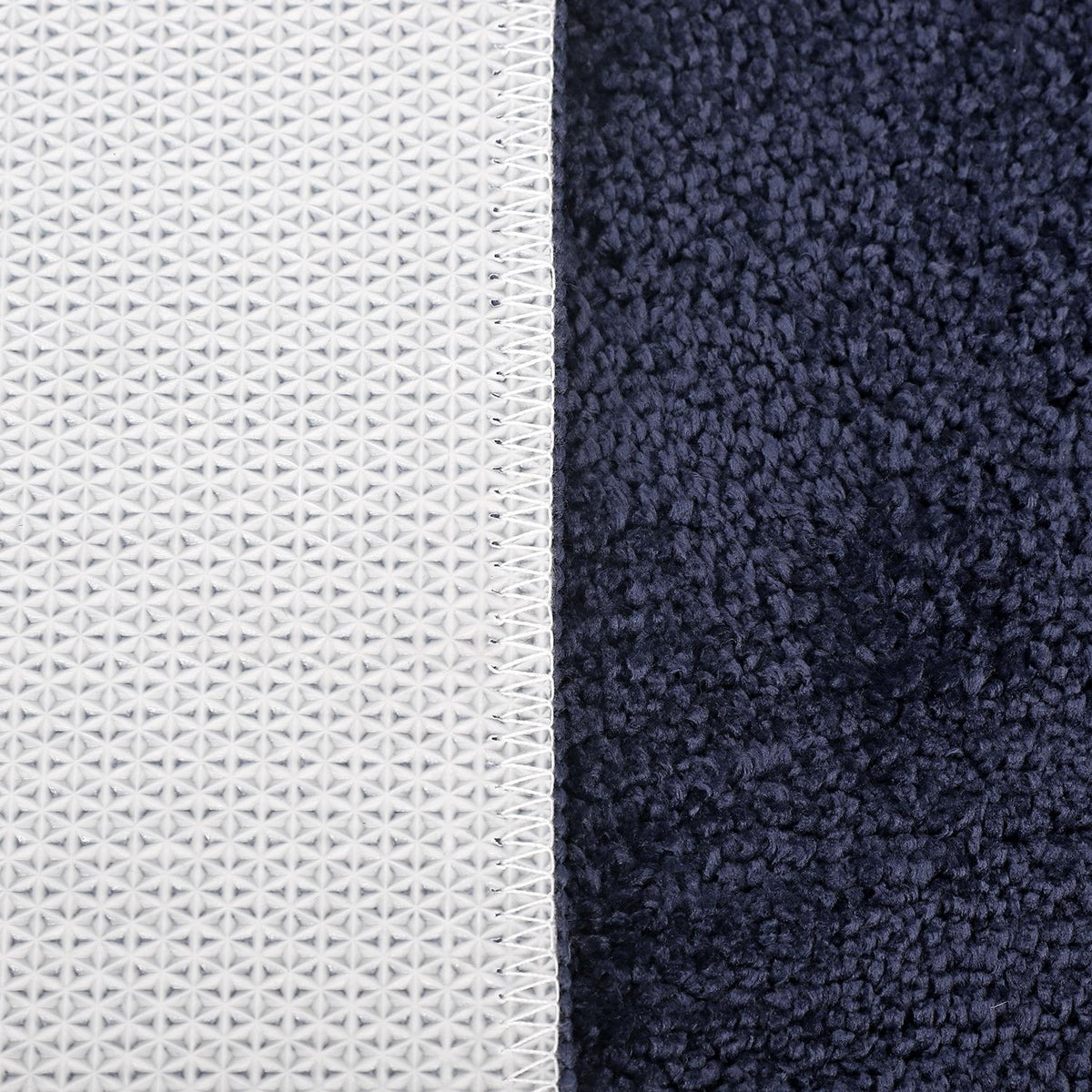 Vinsani Ultra-Soft Microfibre Bath Mat, 50 x 80 cm – Dense, Fluffy Bathroom Mat, Navy