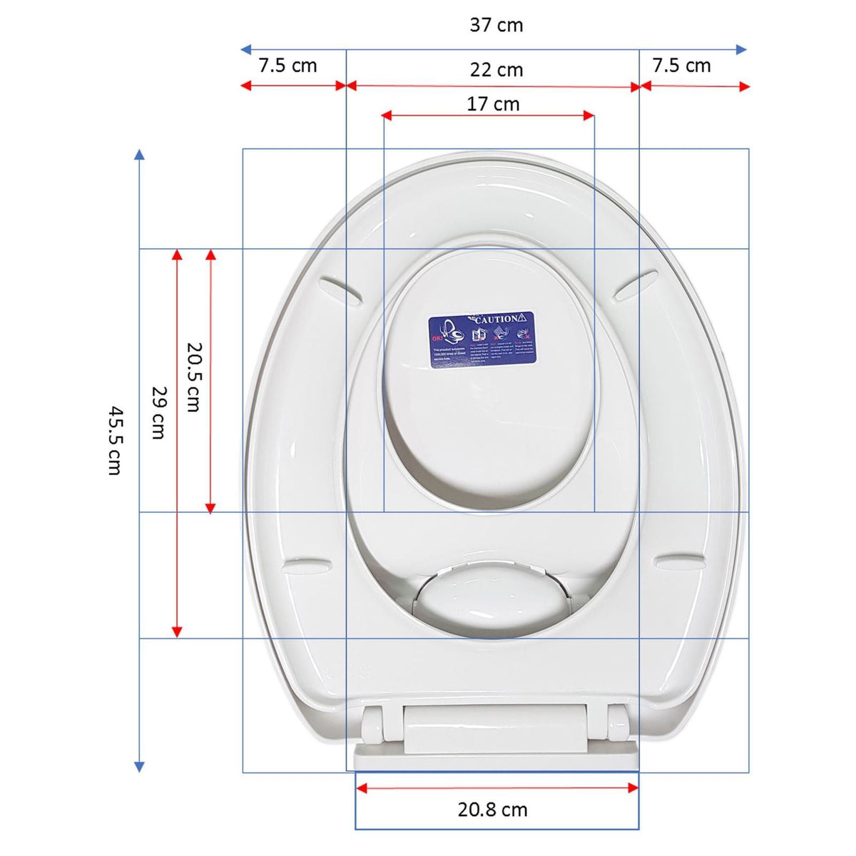 Vinsani 2-in-1 Child & Adult Soft Close Toilet Seat with Quick Release Hinges – Built-In Potty Seat