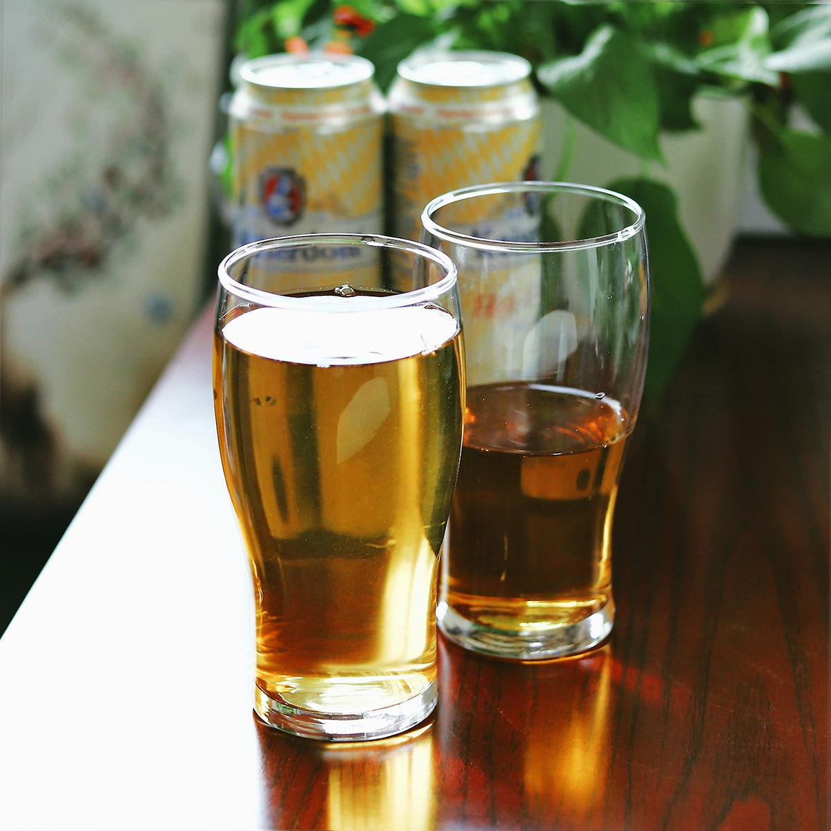 Vinsani Tulip Beer Glasses, Set of 6 – Versatile Glassware for Drinks, Cocktails and Desserts