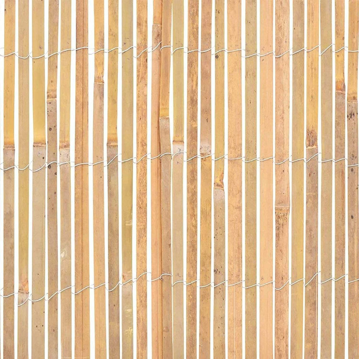 Bamboo slatted fence screen 2m