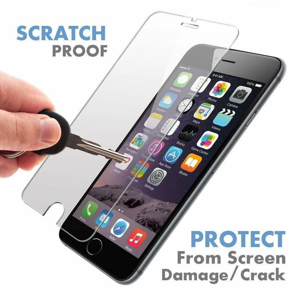 GVC High Grade Tempered Glass Screen Guard for Phone 6 Plus/6S Plus – 9H Scratch Resistant, Case Friendly