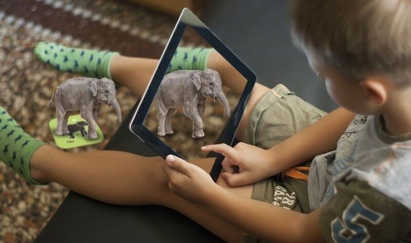 Aquarius Augmented Reality Educational Cards with Storage Bag – 3D Animal, Fruit & Vehicle Learning Toy