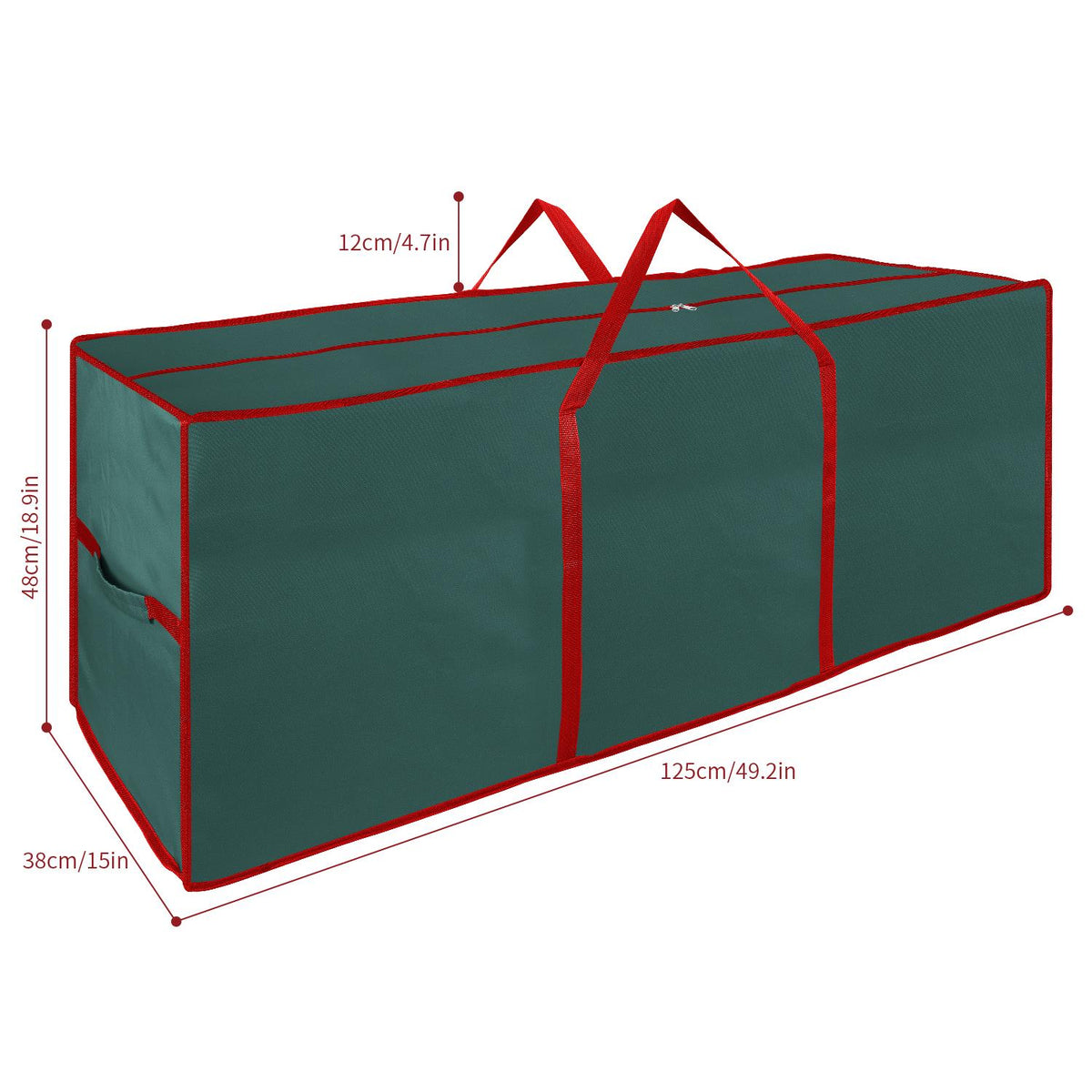 Vinsani Green Fabric Christmas Tree Storage Bag – Dust-Free Protection for Artificial & Pre-Lit Trees