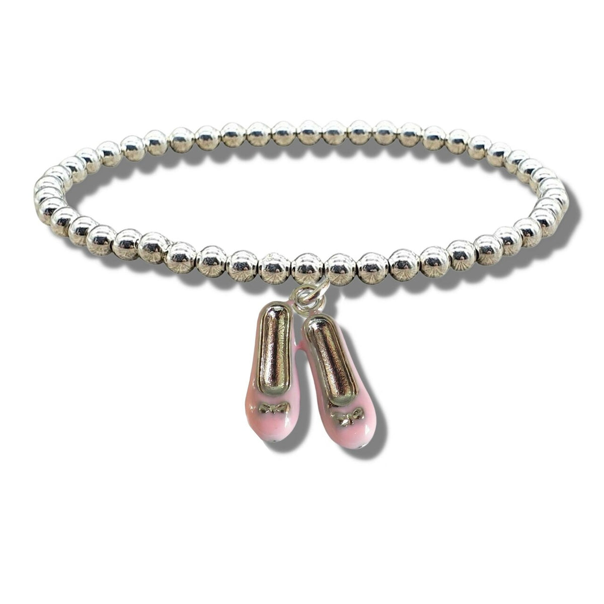 Aye Do Gifts Girls Ballet Shoes Beaded Bracelet – Cute Ballet Charm Bracelet Gift