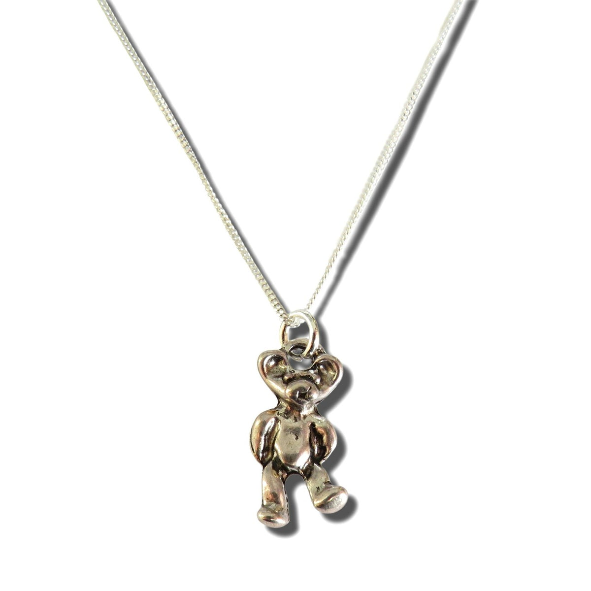 Aye Do Gifts Girls Teddy Silver Necklace – Cute Teddy Bear Pendant Necklace Gift