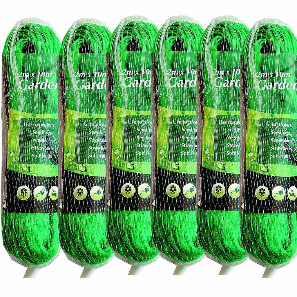 Garden Habitats Anti-Bird Garden Netting, 2m x 10m Rolls, Pack of 10 – Fine Mesh Plant, Pond & Crop Protection