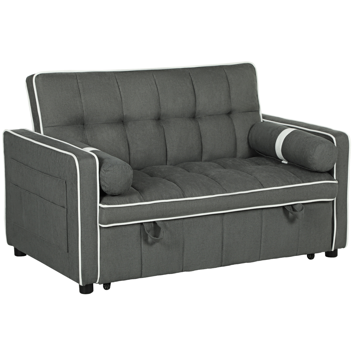 HOMCOM sofa bed converted into a double bed