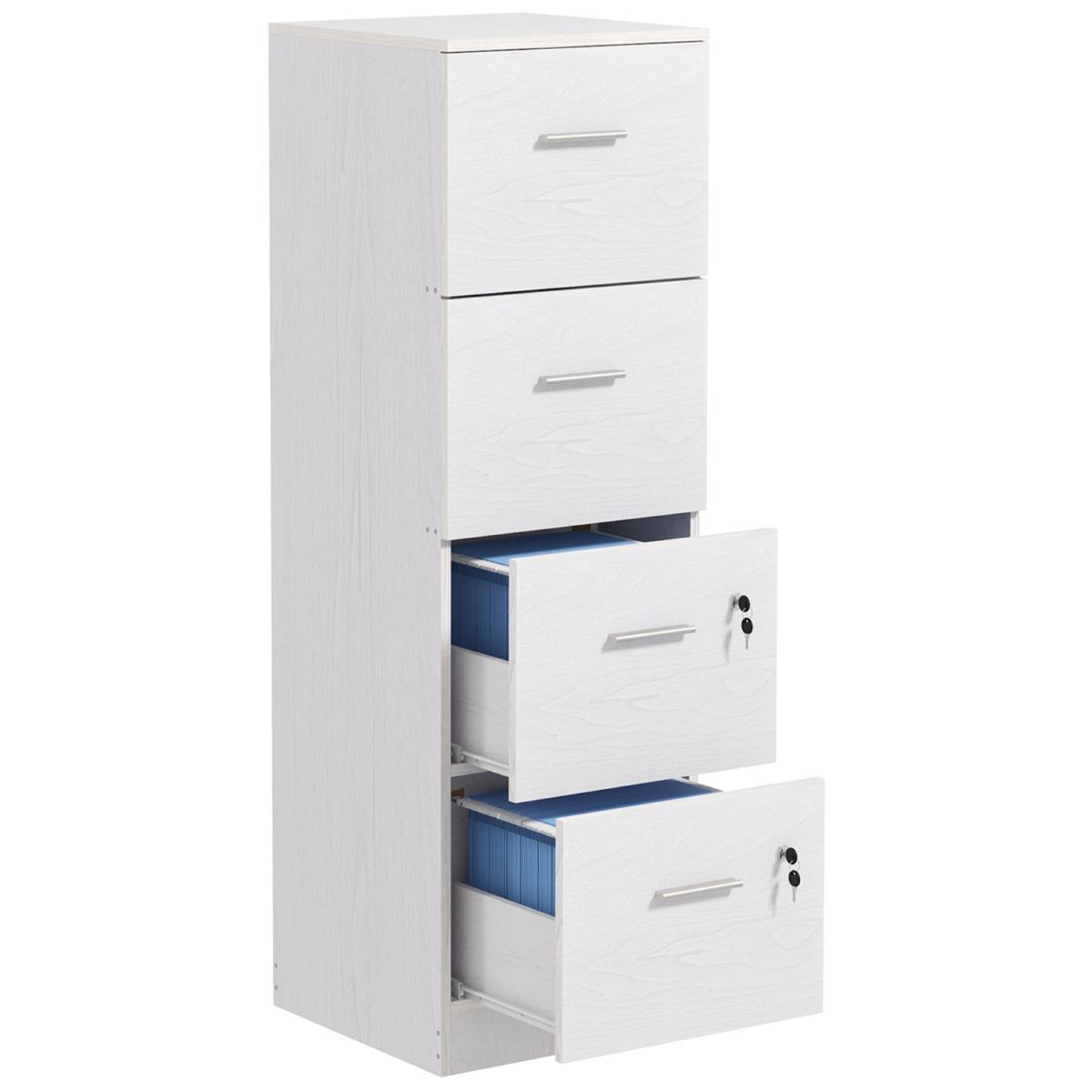 4-drawer locking filing cabinet
