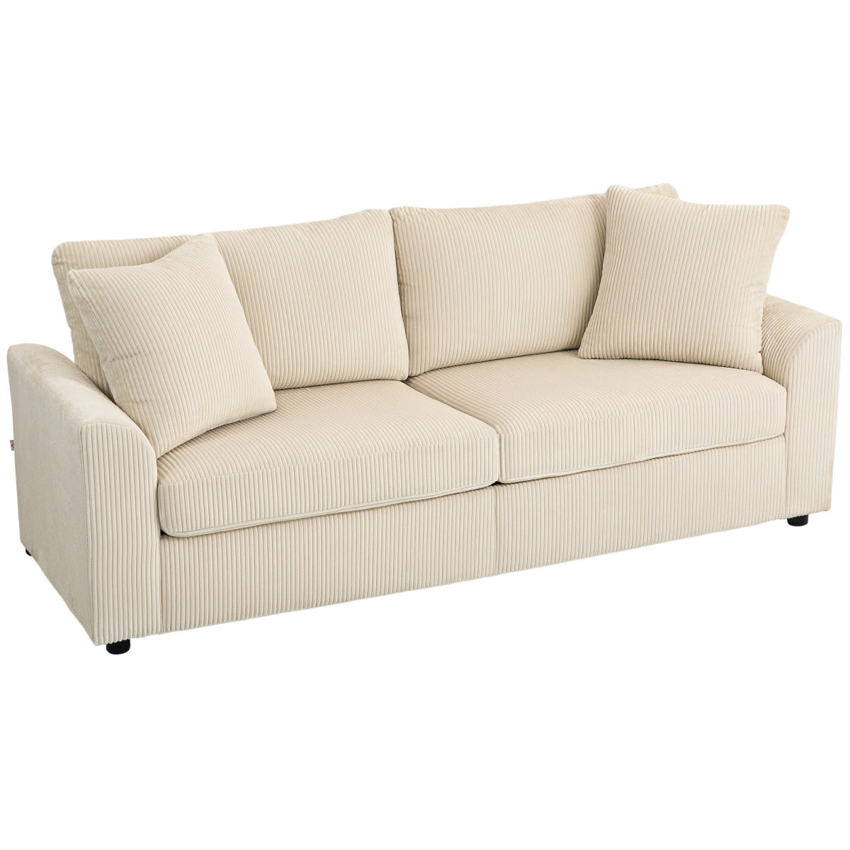 Coffee brown jumbo cord sofa