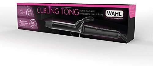 Wahl Ceramic Curling Tong with 25mm Barrel and Quick Heat – Tousled Waves and Bouncy Curls