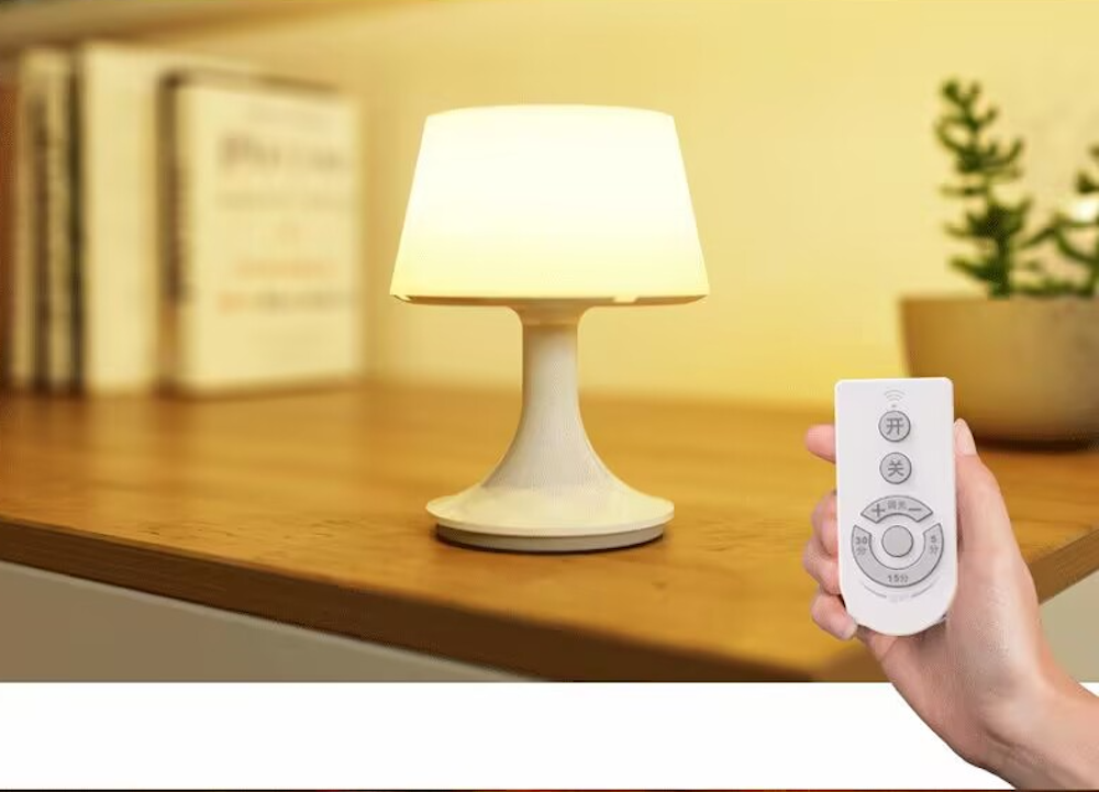 Rechargeable Table Lamp with Remote – White