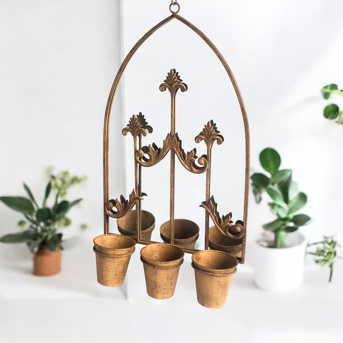 Stylish & Elegant Wall Mirror with Triple/Single Planter