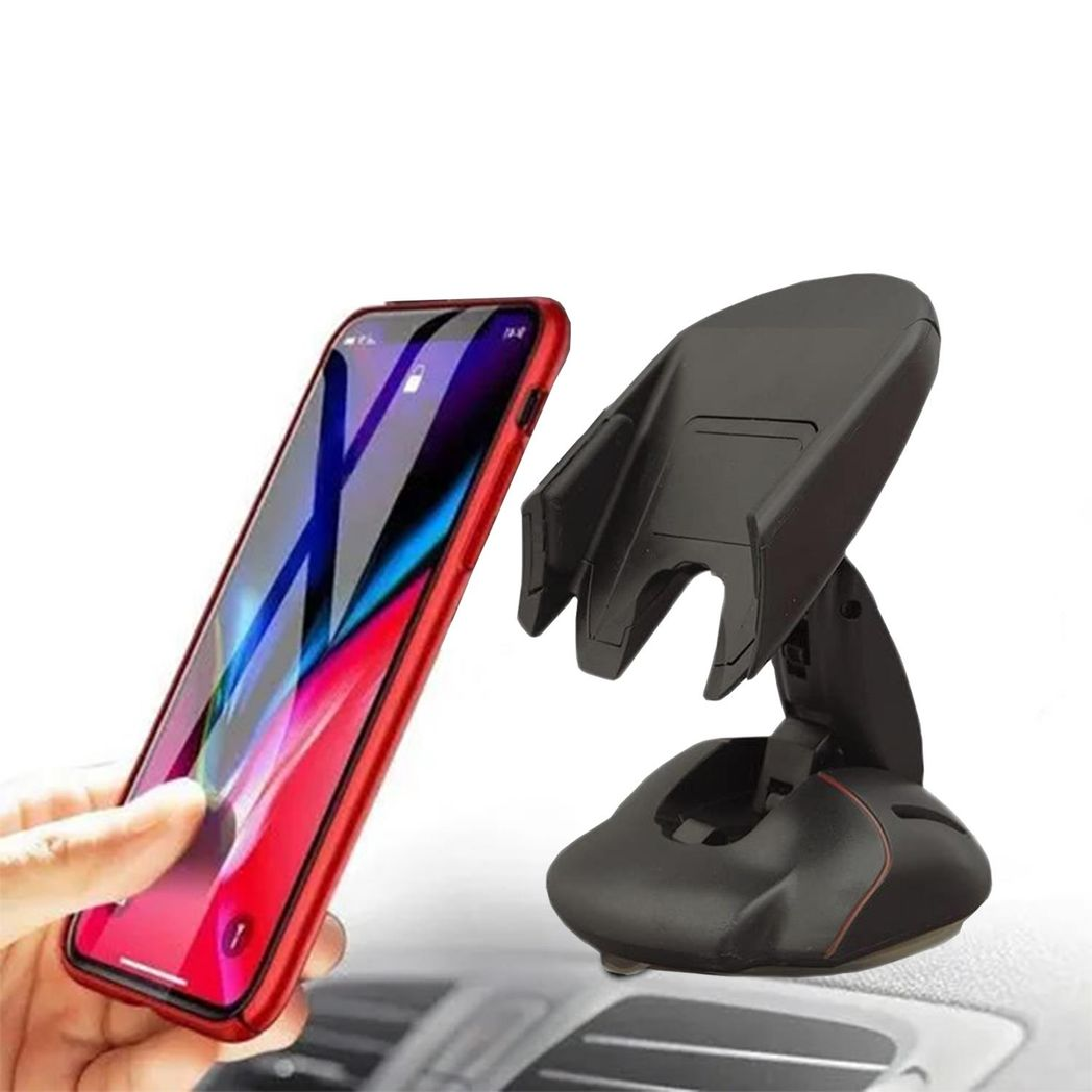 Aquarius Universal Beetle Car Phone Mount with Rotating Clamp – Dashboard & Windscreen Holder, Silicone Suction