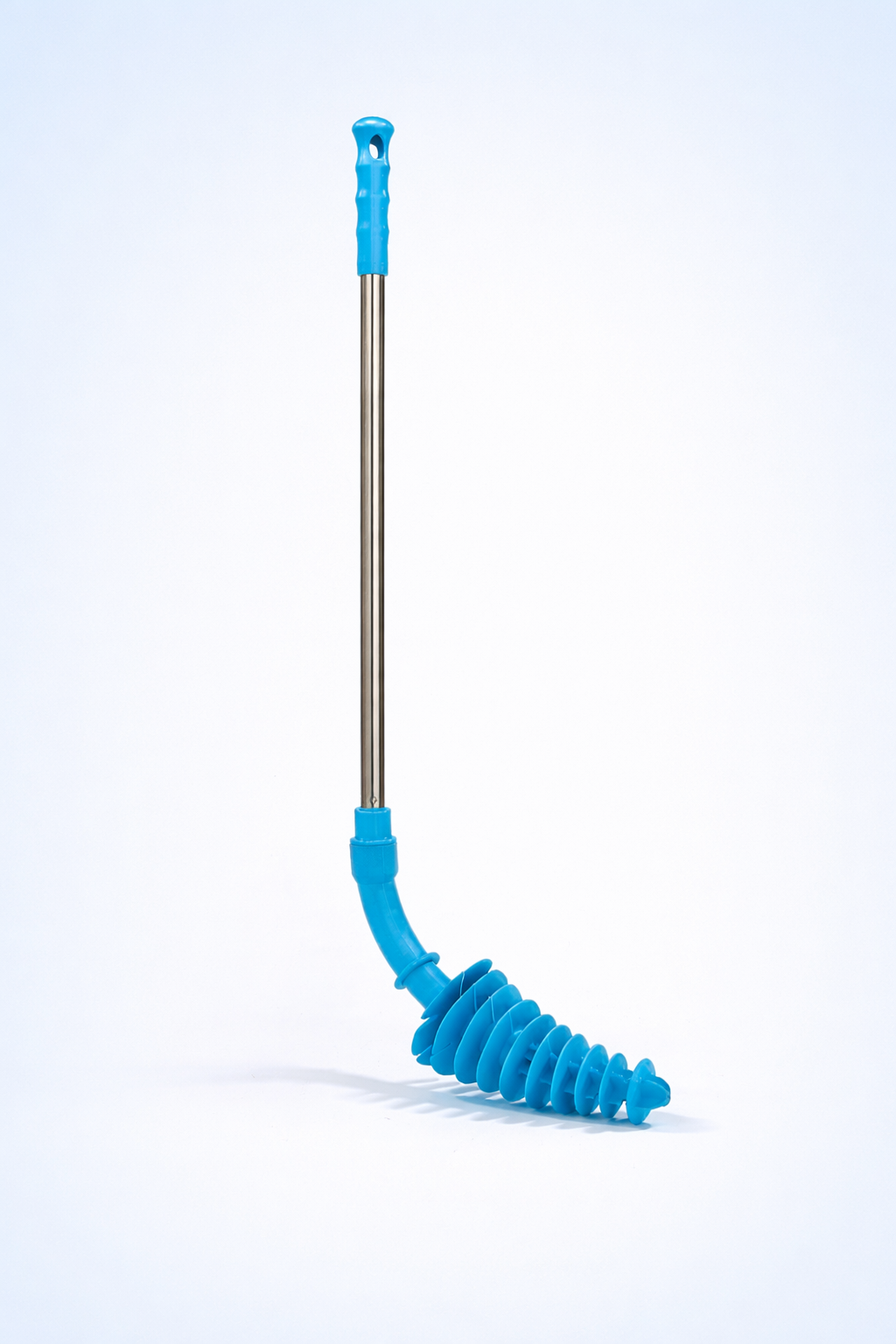Avilo Flexible Toilet Plunger, Blue – Designed to Reach Right Down to the U-Bend