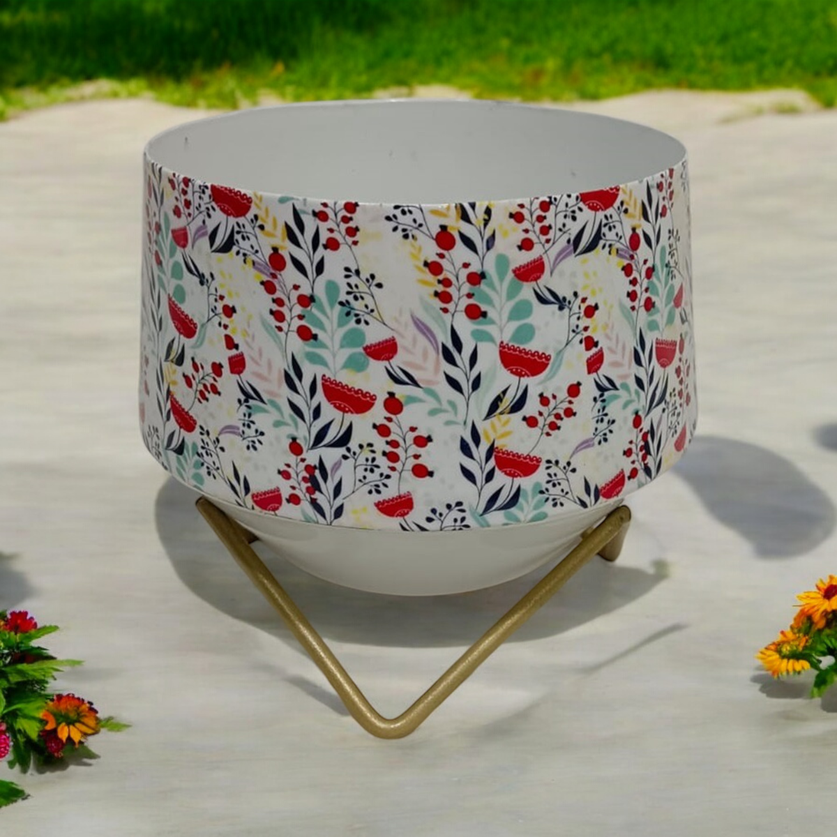 AcaciaHome 13cm Metal Plant Pot Stand