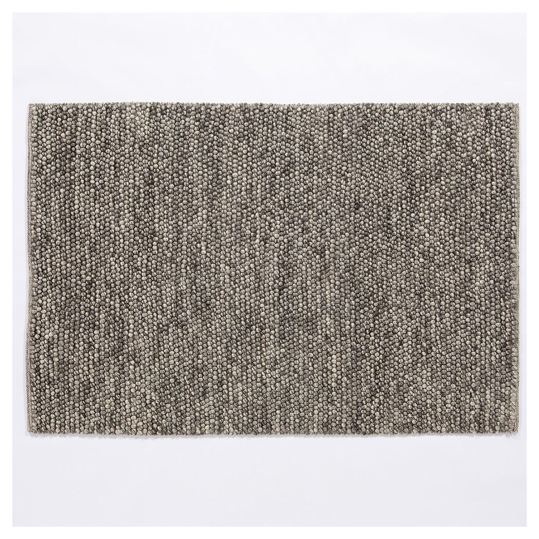 Esselle Home Delilah Wool Pebble Rug, 120 x 170cm – Soft Textured 100% Wool, Mottled Grey