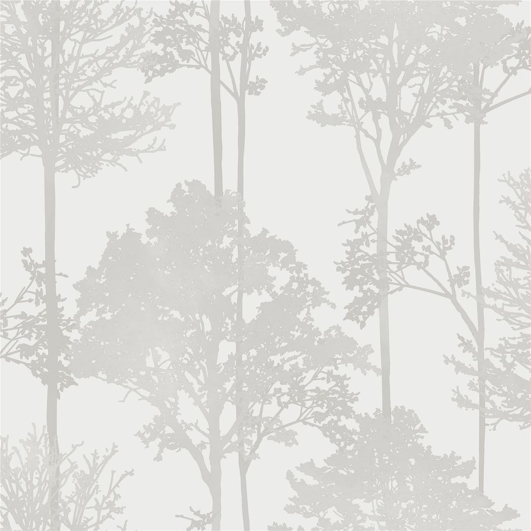 Arthouse Stardust Tree Glitter Vinyl Wallpaper – Gold Tree Silhouettes, Hardwearing Textured Design, Neutral
