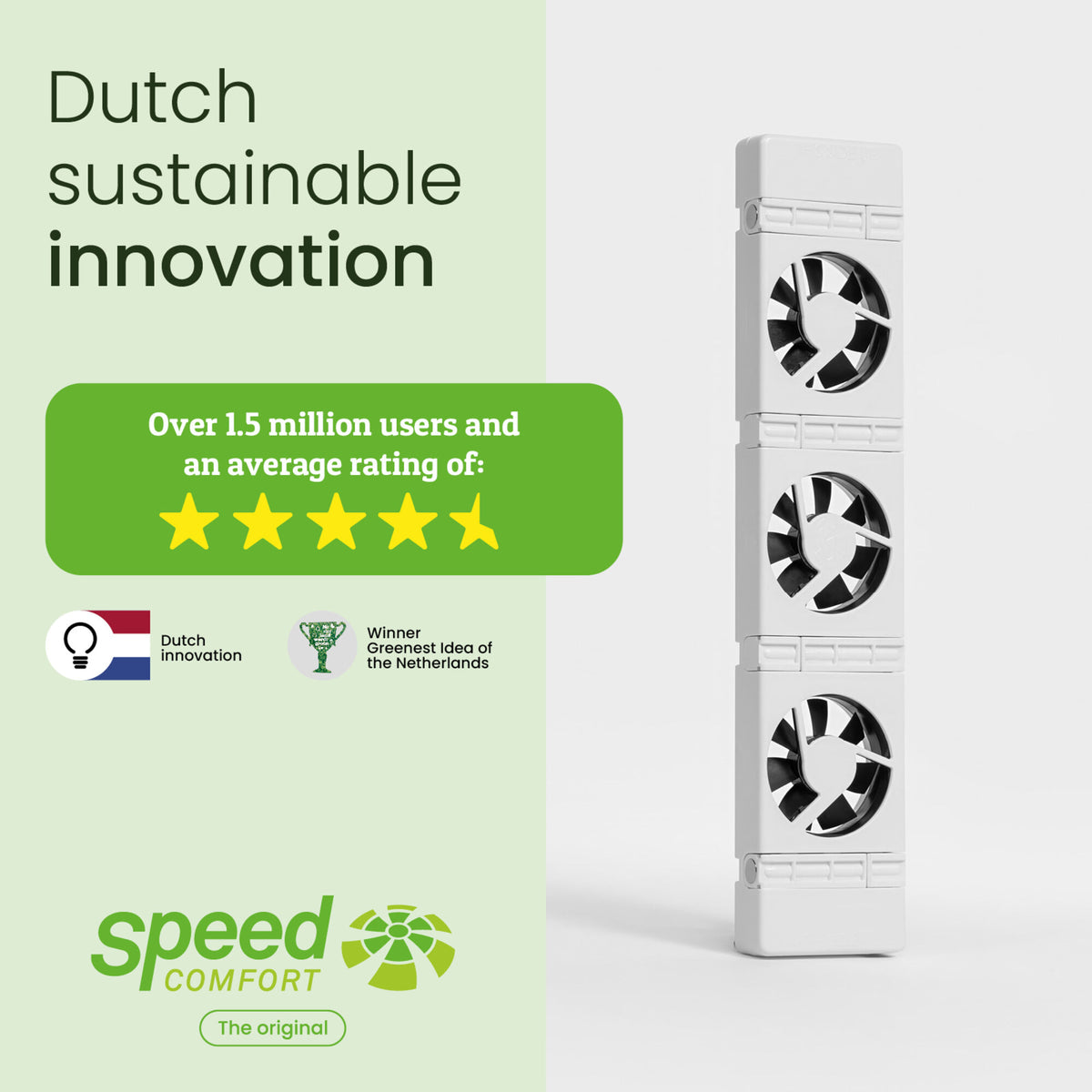 SpeedComfort Radiator Booster Fan Trio Set – Spread Warm Air Faster, Quiet Heating Helper