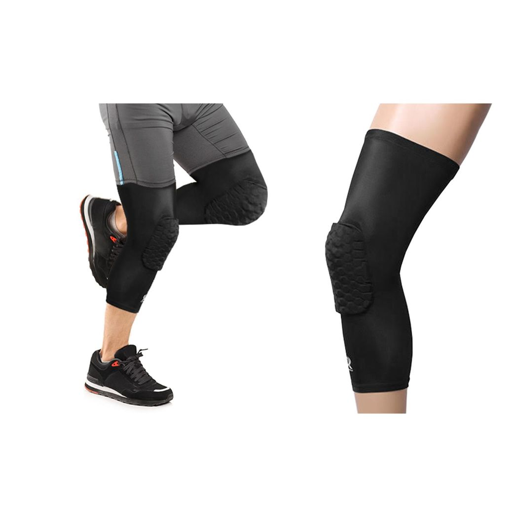 Aquarius Knee Compression Sleeve – Elastic Knee Support for Squats, Lifting and Training, Black, Extra Large