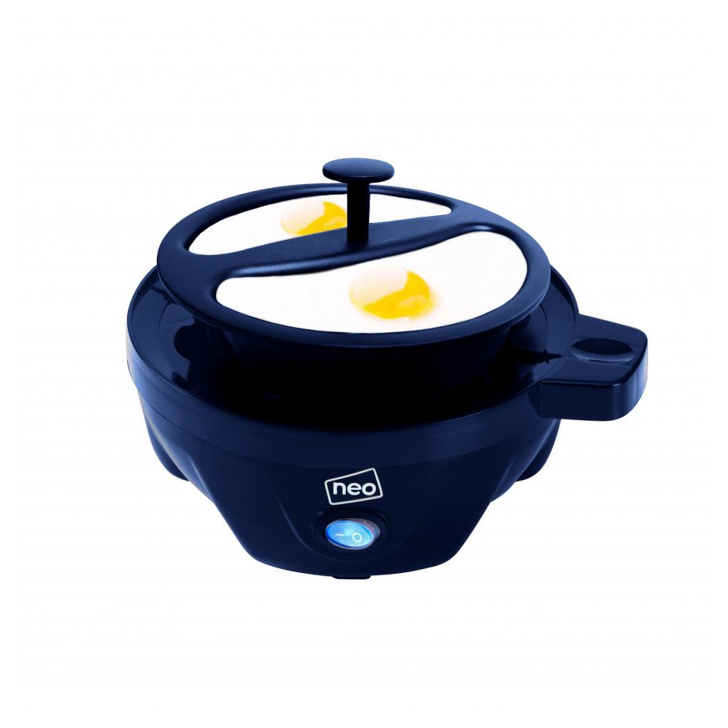 Neo Blue & Copper 3-in-1 Electric Egg Boiler, Poacher & Steamer – Compact Kitchen Appliance