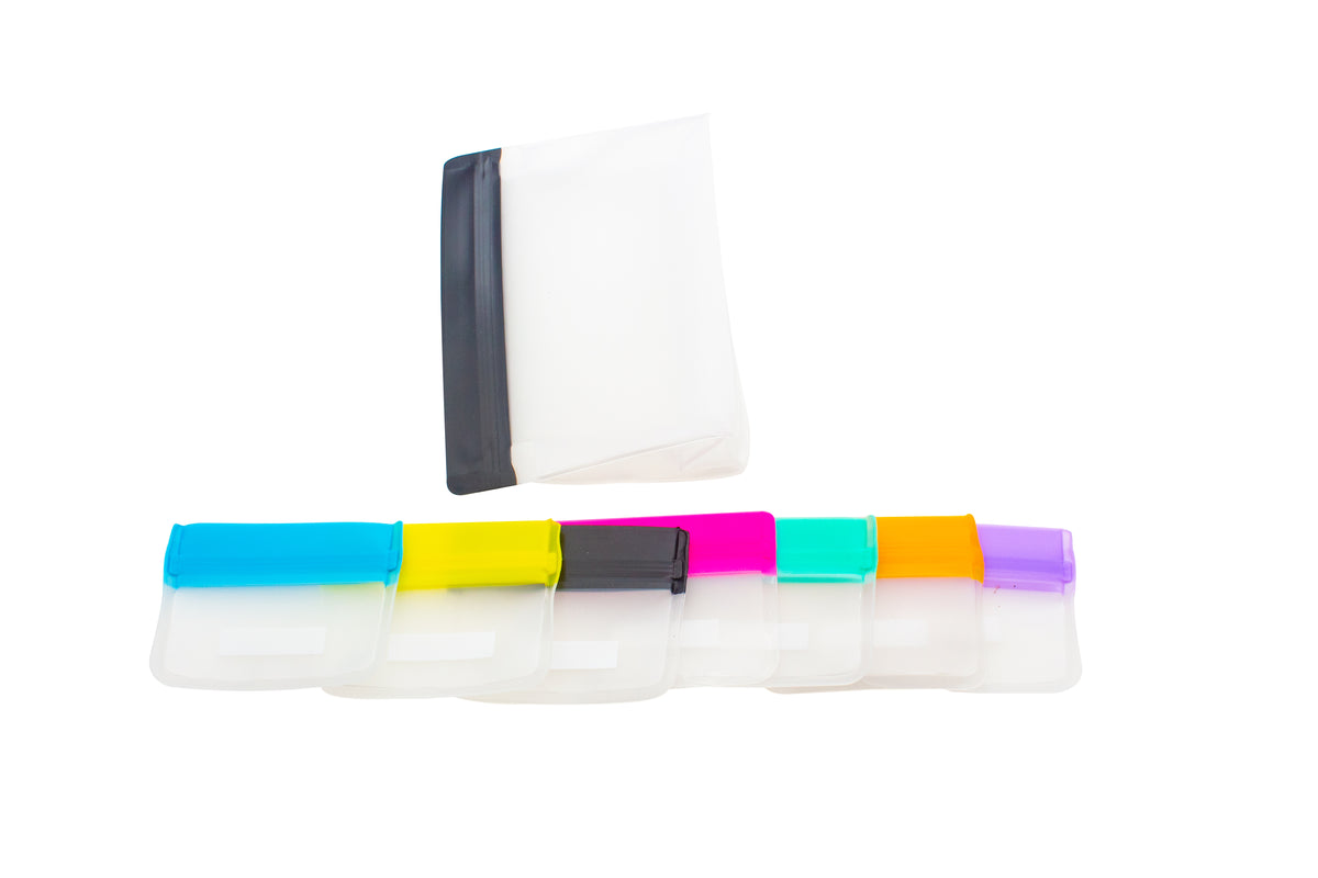 Avilo Set of 7 Reusable Tablet Pouches – Weekly Pill Organiser, Airtight, Leak-Proof, Colour-Coded