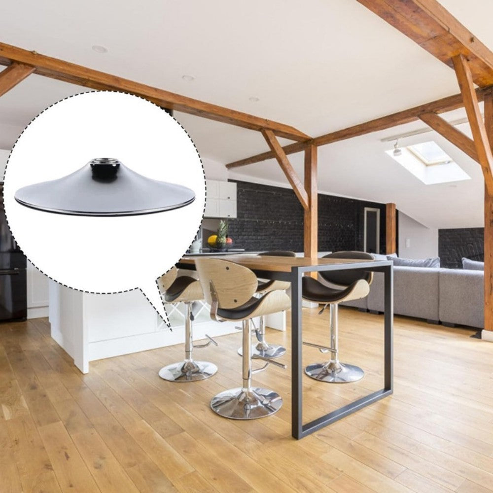 Replacement Aluminium Bar Stool Base, 38.5cm Round Swivel Mount Plate – Pub Stool, Gaming & Barber Chair Spare