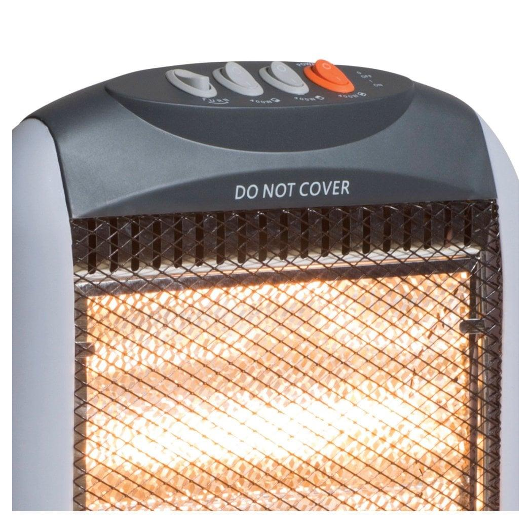 Daewoo 1200W Oscillating Halogen Heater – Instant Warmth for Bedrooms, Offices and Conservatories (HEA1416)