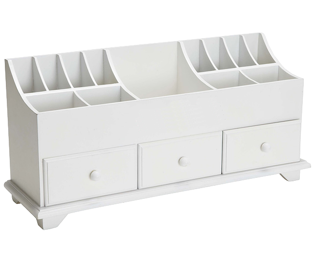 Avilo Wooden Cosmetic Cabinet – Storage for Make-Up, Pens, Paintbrushes & Hair Accessories